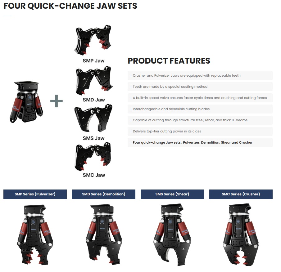 FOR QUICK CHANGE JAW SETS